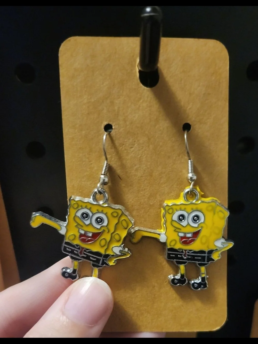 Homemade Spongebob Earrings